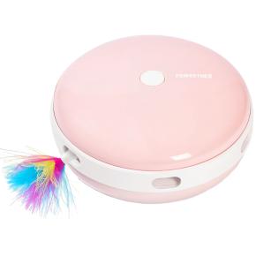 Игрушка для кошек Pawgether PL1 с перьями интерактивная, розовая