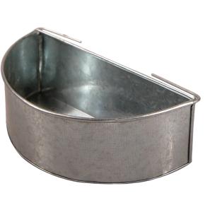 Кормушка-поилка навесная 15 см оцинкованная сталь