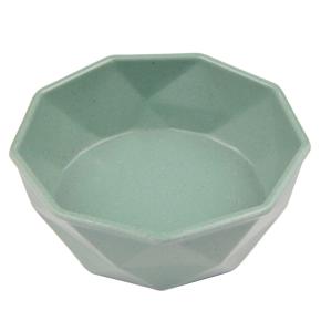 Миска для собак и кошек бамбуковая, 14.4x14.4x5.4 см, 500 мл, зеленый