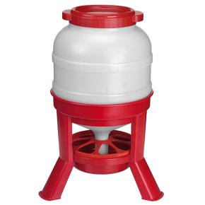 Кормушка бункерная 21 кг пластик с разделительной решеткой на ножках