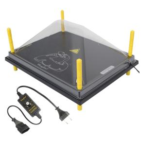 Панель обогревательная Comfort с температурным регулятором 40х50 см 46 Вт (WP-50R) и крышкой (WP-50C), набор для цыплят