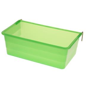 Кормушка-поилка навесная 1,4 л в клетку пластик для мелкой домашней птицы