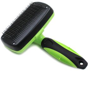 Пуходерка Pet Choice с кнопкой самоочистки 126 мм для вычесывания подшерстка кошек и собак