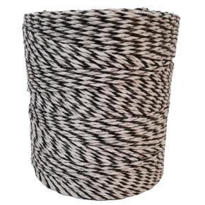 Провод для электропастуха FarmGuard белый с черным 3 мм / 500 м / 5x0,2 мм SS+1х0,2 мм CU