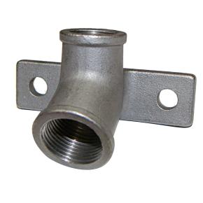 Крепление для ниппельной поилки 30°, нерж. 1/2 - 3/4"