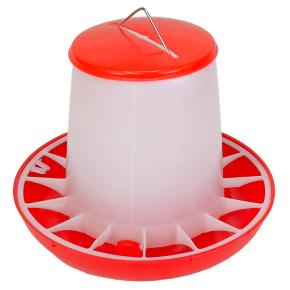 Кормушка бункерная 9 кг пластик с разделительной решеткой для кур, уток и другой домашней птицы