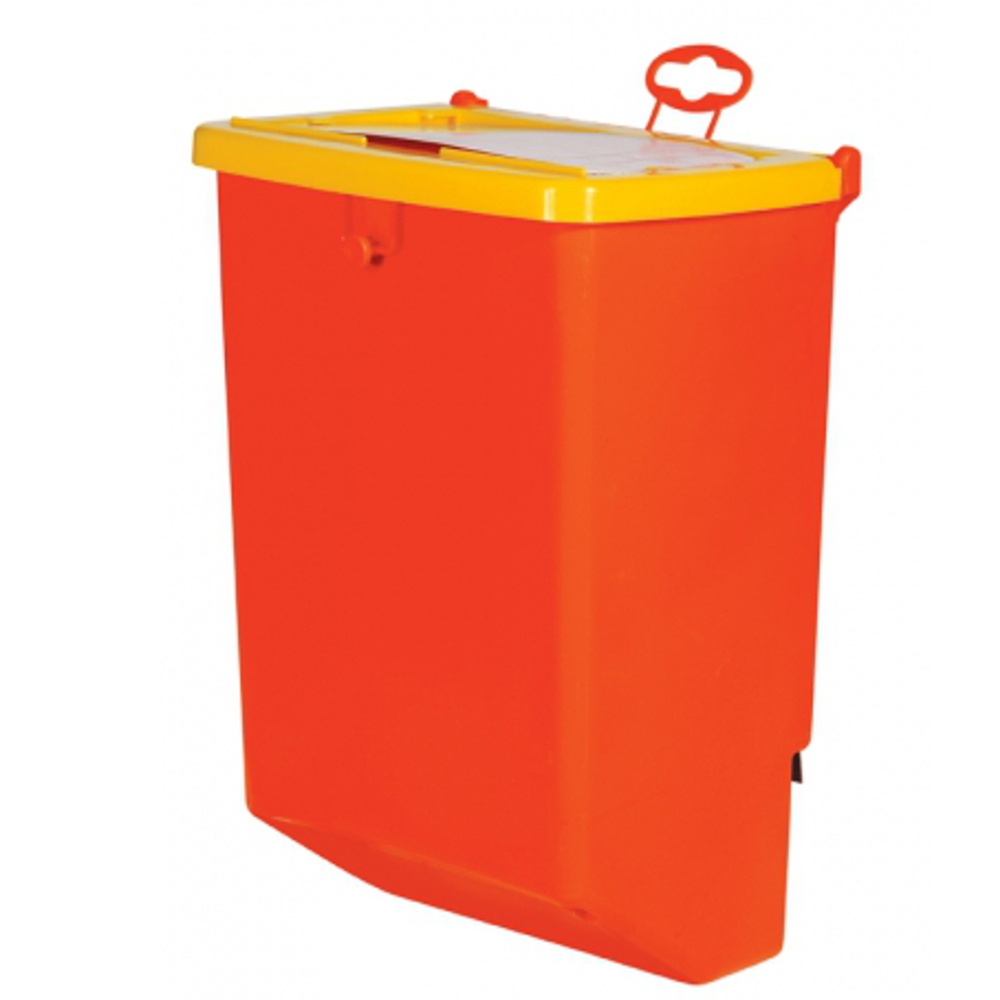 Кормушка бункерная для кроликов 1 секция пластик с пластиковой крышкой