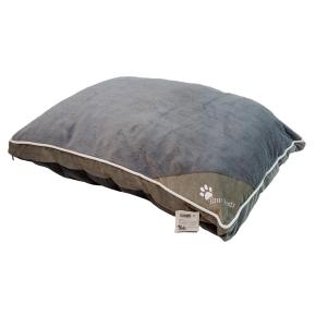 Лежак подушка Pet Choice для собак, 64х48х15 см, со съемным чехлом, серый