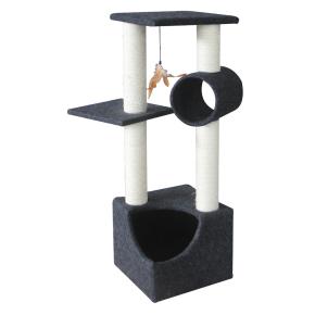 Когтеточка-комплекс 35х35х105 см, черный