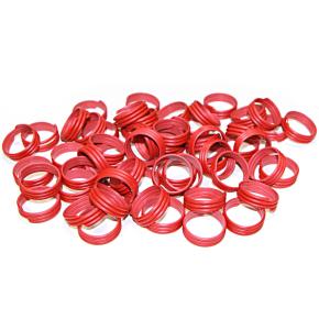 Кольца меточные 25 мм спиральные для птиц, 100 шт.