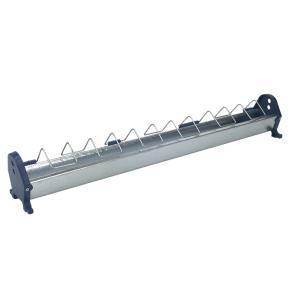 Кормушка лотковая 75 см оцинкованная сталь для цыплят и мелкой птицы