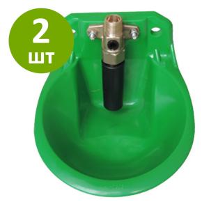 Поилка чашечная автоматическая с алюминиевым клапаном для овец, коз, 2 шт.