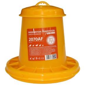 Кормушка бункерная 1,5 кг пластик с разделительной решеткой для цыплят