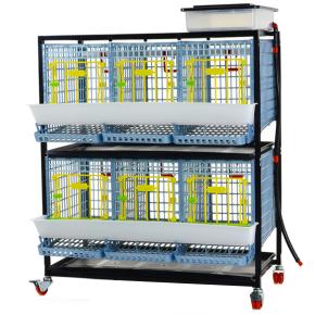 Клетка Comfortplast для кур-несушек 3 секции, 2 яруса высотой по 40 см, пластиковая