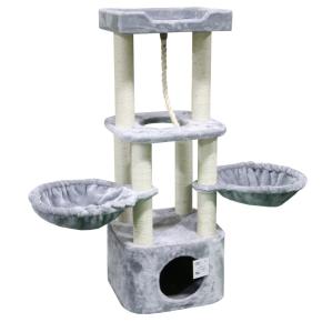 Когтеточка-комплекс 40х40х108 см, серый