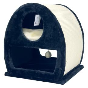 Когтеточка-домик 45х40х50 см, черный