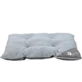 Лежак подушка Pet Choice для собак стеганая 112х80х19 см, пушистый, серый