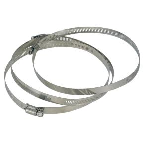 Хомуты регулируемые 6'' для шлангов гроубокса, нержавеющая сталь, 3 шт.
