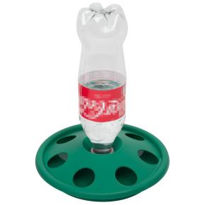 Поилка под бутылку напольная с отверстиями /7 ячеек пластик