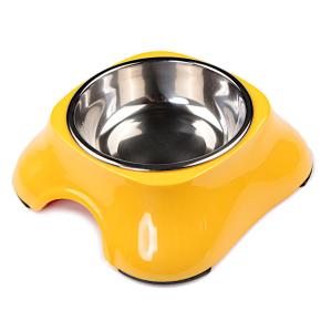 Миска для собак и кошек, 11x14.8x5 см, 150 мл, желтый