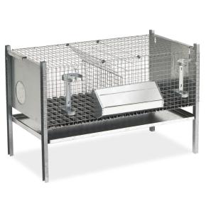 Клетка для кроликов 102 см двухсекционная для отлучения 