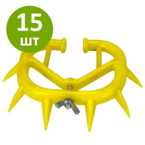 Кольцо против самовыдаивания, 10,5х7,5 см, желтый, комплект 15 шт.