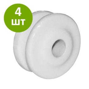 Изолятор угловой, керамический 50 мм, 4 шт.