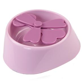 Миска медленного кормления животных игровая 15.5x4.7 см, 350 мл, розовый