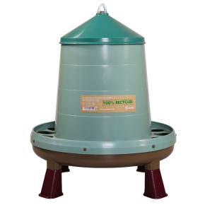 Кормушка бункерная ECO Recycled 8 кг с решеткой с круглыми отверстиями на ножках