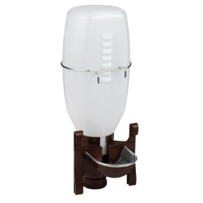 Поилка навесная с емкостью 2 л пластик/металл для кроликов и птиц