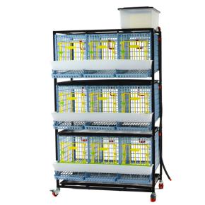 Клетка Comfortplast для кур-несушек 3 секции, 3 яруса высотой по 40 см, пластиковая