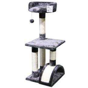 Когтеточка-комплекс 36х36х88 см, темно-серый