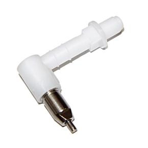 Поилка ниппельная для кроликов и птиц с удлинителем 6 см 90°