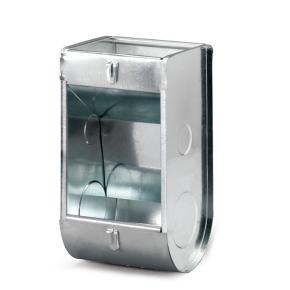 Кормушка бункерная для кроликов 1 секция металл без крышки