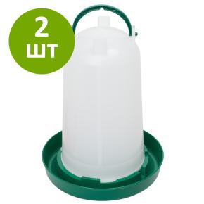 Поилка вакуумная 3 л, комплект 2 шт.