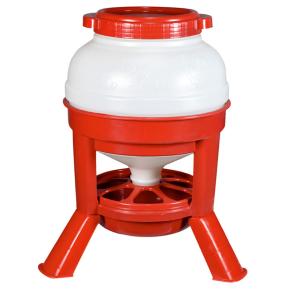 Кормушка бункерная 20 кг пластик с разделительной решеткой на ножках