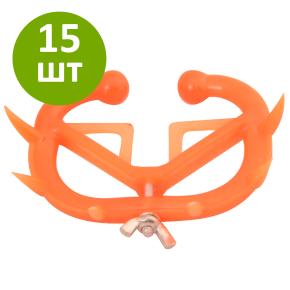 Кольцо против самовыдаивания, 10,5х7,5 см, оранжевый, комплект 15 шт.