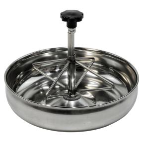 Кормушка-поилка нержавеющая сталь для поросят 25 см