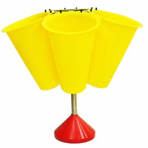 Установка для убоя кур 5 конусов, карусельная, пластик, алюминий