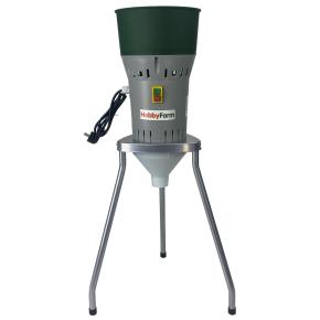Зернодробилка HobbyFarm EM-25WL на ножках для измельчения зерна электрическая с функцией мельницы / в комплекте 4 сита