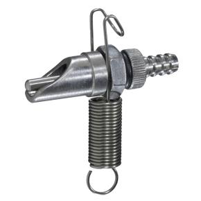 Поилка ниппельная для шиншилл металл с пружиной 1/4 дюйма