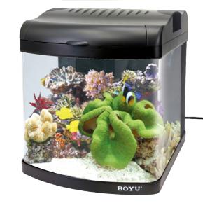Аквариум Boyu Mini MT-408, 32 л, с фильтром, 2 LED лампы, серый​