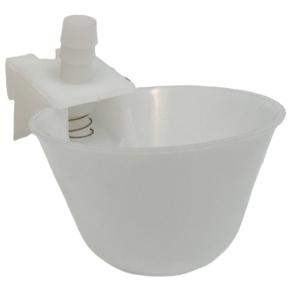 Поилка чашечная с креплением на сетку, диаметр 6,3 см, тройник в комплекте