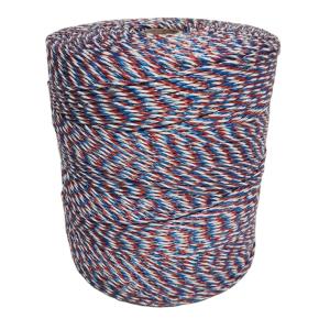 Провод для электропастуха FarmGuard белый с красным и синим 2,5 мм / 500 м / 3х0,3 мм