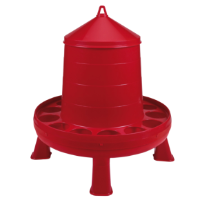 Кормушка бункерная 8 кг пластик с решеткой с круглыми отверстиями на ножках