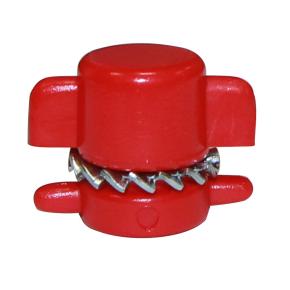 Зажим пластиковый со стальной зубчатой шайбой