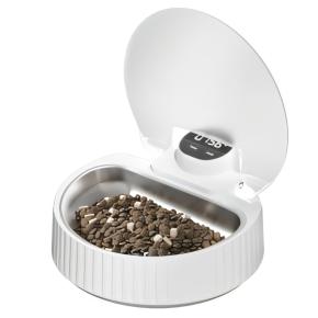 Автокормушка Petzengo PF25-W Wi-Fi 350 мл с датчиком движения, миской из нержавеющей стали, охлаждением и весами, белая