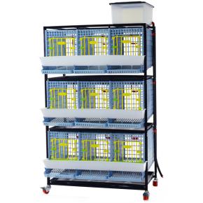 Клетка Comfortplast для куропаток 3 секции, 3 яруса, пластиковая