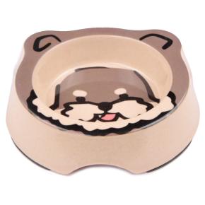 Миска для собак и кошек, 14.5x14.5x3.5 см, 260 мл, серый