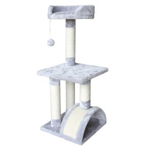 Когтеточка-комплекс 36х36х88 см, светло-серый